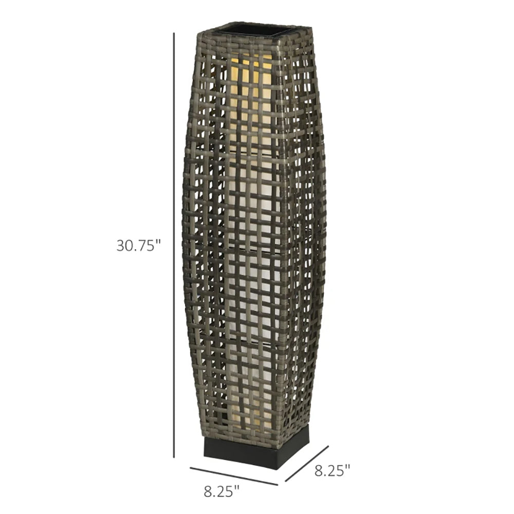 Solar Floor Lamp, Outdoor Garden Lantern Pathway Light . Auto OnOff LED Lights.