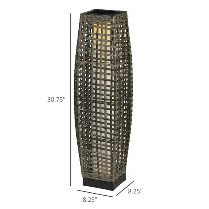 Solar Floor Lamp, Outdoor Garden Lantern Pathway Light . Auto OnOff LED Lights.